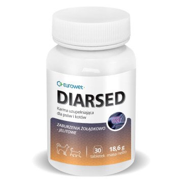 EUROWET Diarsed - supplements for dogs and cats - 30 tablets EUROWET Diarsed - supplements for dogs and cats - 30 tablets