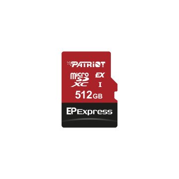 Patriot Memory EP Express memory card 512GB MicroSDXC 800/600 MB/s (PEF512GEPEXMCX) Patriot Memory EP Express memory card 512GB MicroSDXC 800/600 MB/s (PEF512GEPEXMCX)