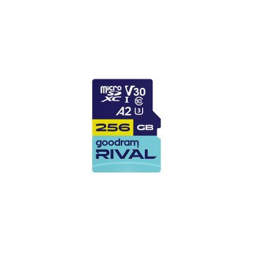 GOODRAM RIVAL M2AA 256 GB MicroSDXC V30 A2 UHS-I U3 + adapter (GGSM2AA-2560R12) GOODRAM RIVAL M2AA 256 GB MicroSDXC V30 A2 UHS-I U3 + adapter (GGSM2AA-2560R12)
