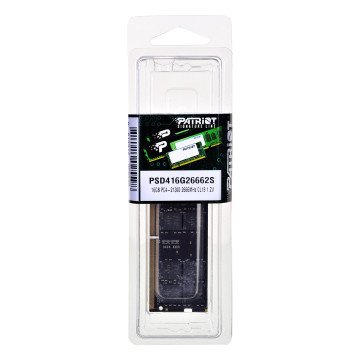 Patriot Memory PSD416G26662S memory module 16 GB DDR4 2666 MHz Patriot Memory PSD416G26662S memory module 16 GB DDR4 2666 MHz