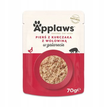 APPLAWS Chicken Breast with Beef in Jelly - wet cat food - 70g