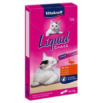 VITAKRAFT Liquid Snack Duck - cat treats - 6 x 15g VITAKRAFT Liquid Snack Duck - cat treats - 6 x 15g