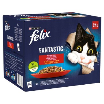 Felix Fantastic country flavors in jelly - Wet food for cats - 24x 85g Felix Fantastic country flavors in jelly - Wet food for cats - 24x 85g