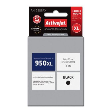 Activejet AH-950BRX Ink (replacement for HP 950XL CN045AE; Premium; 80 ml; black) Activejet AH-950BRX Ink (replacement for HP 950XL CN045AE; Premium; 80 ml; black)
