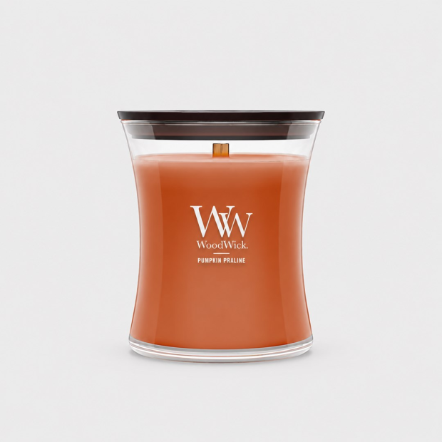 Scented Candle, Medium WOODWICK Pumpkin Praline, 1 piece