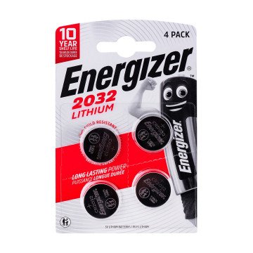 ENERGIZER BATTERY SPECIALIZED CR2032, 4 pieces, 3V, ECO ENERGIZER BATTERY SPECIALIZED CR2032, 4 pieces, 3V, ECO