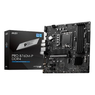 MSI PRO B760M-P DDR4 motherboard Intel B760 LGA 1700 micro ATX MSI PRO B760M-P DDR4 motherboard Intel B760 LGA 1700 micro ATX