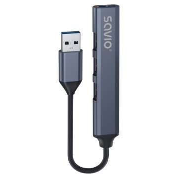 SAVIO Hub AK-70 USB-A - 3 × USB-A 2.0, 1 × USB-A 3.1 GEN 1, 4 in 1, 5 Gbps SAVIO Hub AK-70 USB-A - 3 × USB-A 2.0, 1 × USB-A 3.1 GEN 1, 4 in 1, 5 Gbps