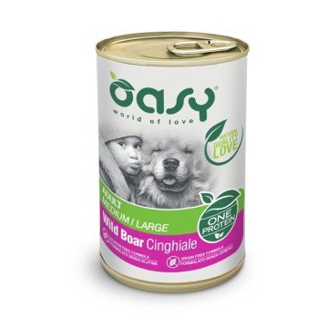 OASY One Protein Adult Medium/Large Wild Boar - wet dog food - 400g OASY One Protein Adult Medium/Large Wild Boar - wet dog food - 400g