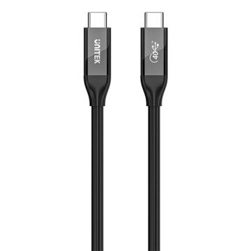 UNITEK C14100ABK01-2M USB cable USB4 Gen 2x2 USB C 40 Gbit/s 240 W Black UNITEK C14100ABK01-2M USB cable USB4 Gen 2x2 USB C 40 Gbit/s 240 W Black