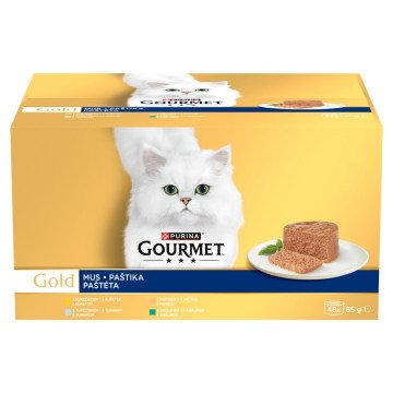 PURINA Gourmet Gold Mousse - wet cat food - 48x85g PURINA Gourmet Gold Mousse - wet cat food - 48x85g