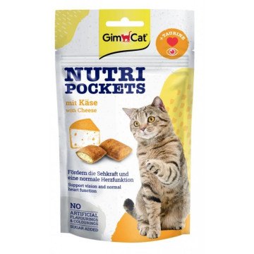 GIMCAT Nutri pockets Cheese - cat treats - 60g GIMCAT Nutri pockets Cheese - cat treats - 60g