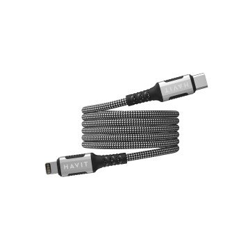 Havit CB6298 - Magnetic USB type C-Lightning cable, 1 m (black)