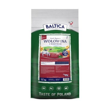 BALTICA Smaki regionów Medium and large breeds Beef with vegetables - dry dog food - 12kg