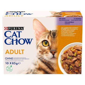 PURINA Cat Chow Lamb, Green Beans - wet cat food - 10x85 g PURINA Cat Chow Lamb, Green Beans - wet cat food - 10x85 g