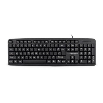 Esperanza EK129 keyboard USB QWERTY UK English Black Esperanza EK129 keyboard USB QWERTY UK English Black