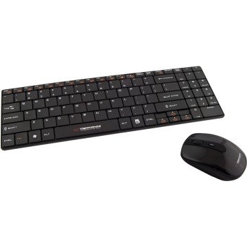Esperanza EK122K keyboard RF Wireless QWERTY Black