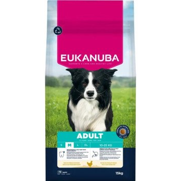 EUKANUBA Premium Nutrition Adult Medium Breed Chicken - dry dog food - 15kg EUKANUBA Premium Nutrition Adult Medium Breed Chicken - dry dog food - 15kg