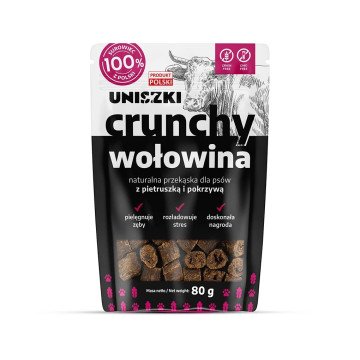 UNISZKI Crunchy Beef with Parsley and Nettle - Dog Treat - 80g