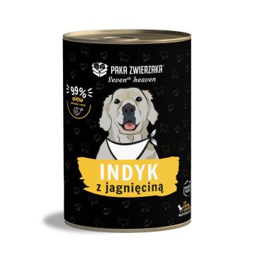 PAKA ZWIERZAKA Seventh Heaven Turkey with lamb - wet dog food - 400g PAKA ZWIERZAKA Seventh Heaven Turkey with lamb - wet dog food - 400g