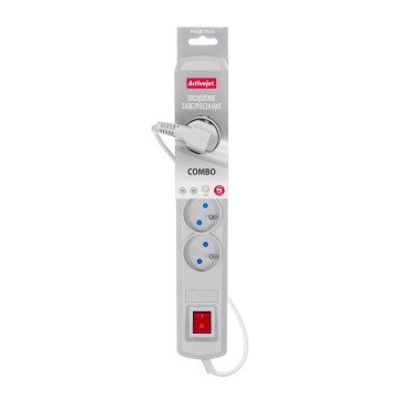 Activejet grey power strip with cord ACJ COMBO 5G/1,5M/BEZP. AUT/S Activejet grey power strip with cord ACJ COMBO 5G/1,5M/BEZP. AUT/S