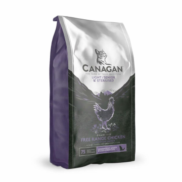 CANAGAN Light & Senior & Sterilised chicken - dry cat food - 4kg CANAGAN Light & Senior & Sterilised chicken - dry cat food - 4kg