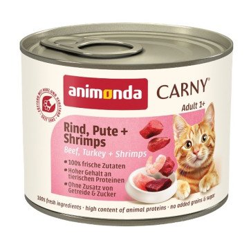 ANIMONDA Carny Adult Beef, turkey and shrimps - wet cat food - 200g ANIMONDA Carny Adult Beef, turkey and shrimps - wet cat food - 200g