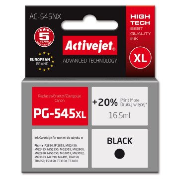 Activejet AC-545NX Ink (replacement for Canon PG-545XL; Supreme; 16.5ml; Black)