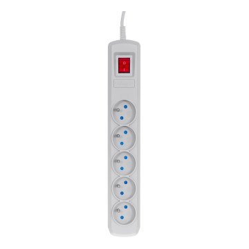Activejet grey power strip with cord ACJ COMBO 5G/3M/BEZP. AUT/S Activejet grey power strip with cord ACJ COMBO 5G/3M/BEZP. AUT/S