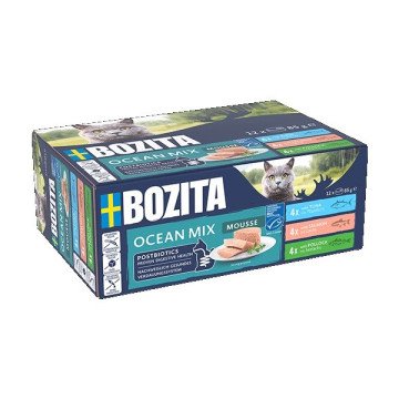BOZITA Mousse Mix Ocean  - wet cat food - 12x85g