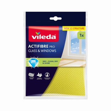 Vileda Actifibre Pro glass and window cloth, 1 piece Vileda Actifibre Pro glass and window cloth, 1 piece