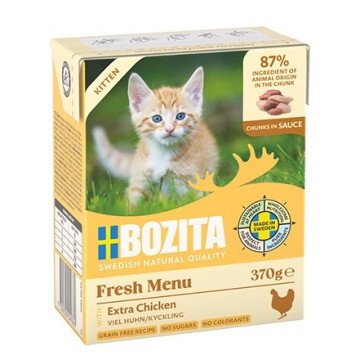 BOZITA Fresh Menu Kitten Chunks in sauce - wet cat food - 370g