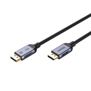 UNITEK C1626GY01-2M DisplayPort 2.1 Black UNITEK C1626GY01-2M DisplayPort 2.1 Black