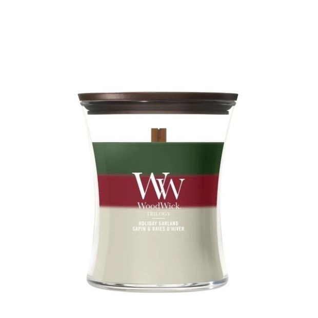 Scented Candle, Medium WOODWICK Holiday Garland, 1 piece