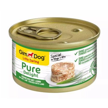 GIMDOG Little Darling Pure Delight Chicken with lamb - wet dog food - 85g