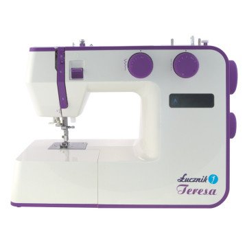 ŁUCZNIK TERESA sewing machine, white-violet ŁUCZNIK TERESA sewing machine, white-violet