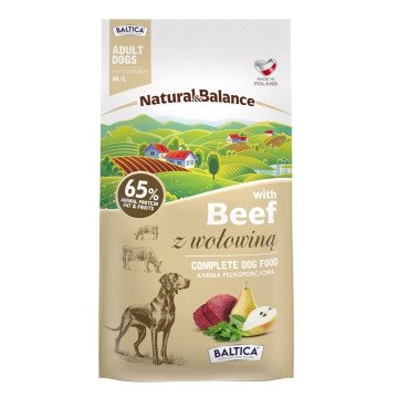 BALTICA Natural & Balance Beef M/L – dry dog food – 3kg
