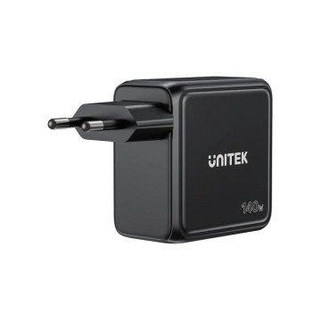 UNITEK GAN CHARGER WITH DISPLAY, 140W, 3xUSB-C