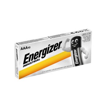 ENERGIZER BATTERY INDUSTRIAL PRO AAA LR03 1.5V 10 PCS ENERGIZER BATTERY INDUSTRIAL PRO AAA LR03 1.5V 10 PCS