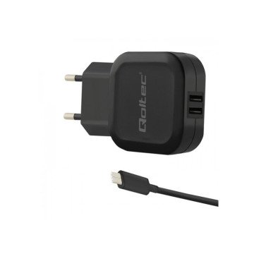 Qoltec 50188 mobile device charger Laptop, Smartphone, Smartwatch, Tablet, Telephone, Universal Black AC, DC Indoor Qoltec 50188 mobile device charger Laptop, Smartphone, Smartwatch, Tablet, Telephone, Universal Black AC, DC Indoor