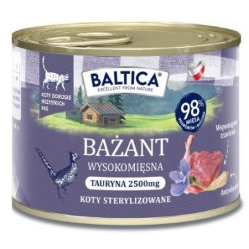 BALTICA Smaki regionów Pheasant - wet cat food - 185g