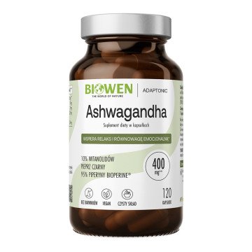 BIOWEN Ashwagandha – food supplement for humans – 120 capsules BIOWEN Ashwagandha – food supplement for humans – 120 capsules