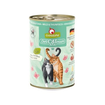 GRANATAPET DeliCATessen Venison and tuna - wet cat food - 400g