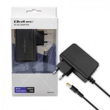 Qoltec 51034 power adapter/inverter Indoor 19 W Black Qoltec 51034 power adapter/inverter Indoor 19 W Black