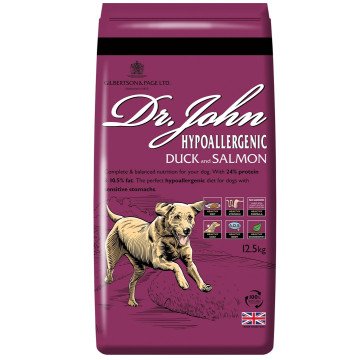 DR JOHN Hypoallergenic Duck with salmon - dry dog food - 12,5kg DR JOHN Hypoallergenic Duck with salmon - dry dog food - 12,5kg