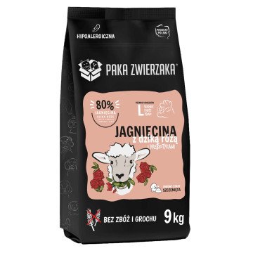 PAKA ZWIERZAKA Puppy Lamb with wild rose L - dry dog food - 9kg