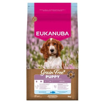 EUKANUBA Grain Free Puppy Small/Medium Ocean Fish - dry dog food - 3kg EUKANUBA Grain Free Puppy Small/Medium Ocean Fish - dry dog food - 3kg