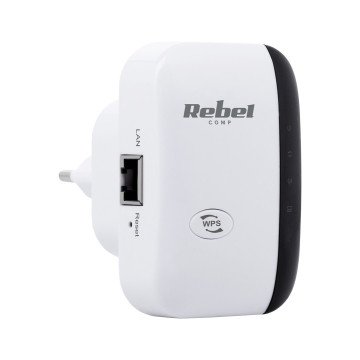 Rebel Wi-Fi signal amplifier KOM1030 white