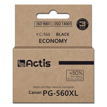 Actis KC-560 Ink (replacement for Canon PG-560XL; Supreme; 22 ml; black). Prints 50% more than OEM.