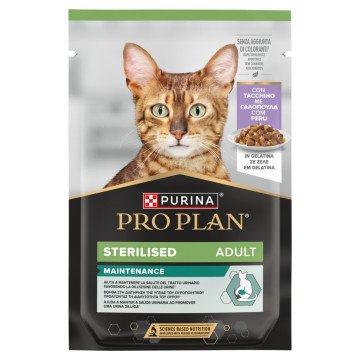 PURINA Pro Plan Sterilised Adult Maintenance Turkey in jelly - wet cat food - 85g PURINA Pro Plan Sterilised Adult Maintenance Turkey in jelly - wet cat food - 85g
